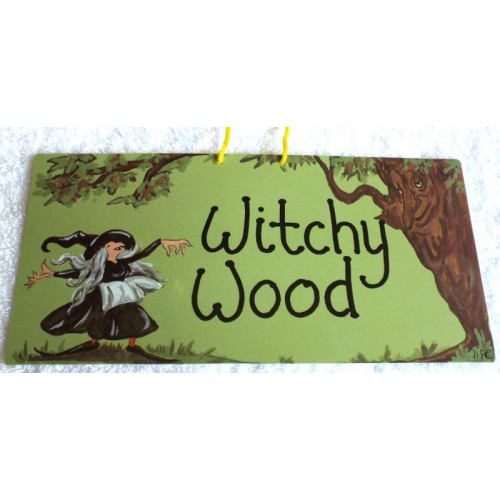 Witchy Hanging Sign Witchy Wood